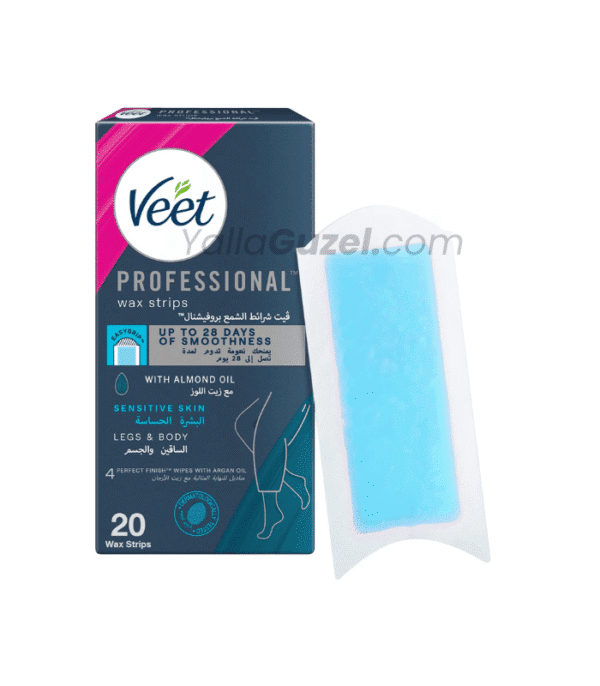 Veet شرائح الشمع الاحترافية للجسم والبشرة الحساسة